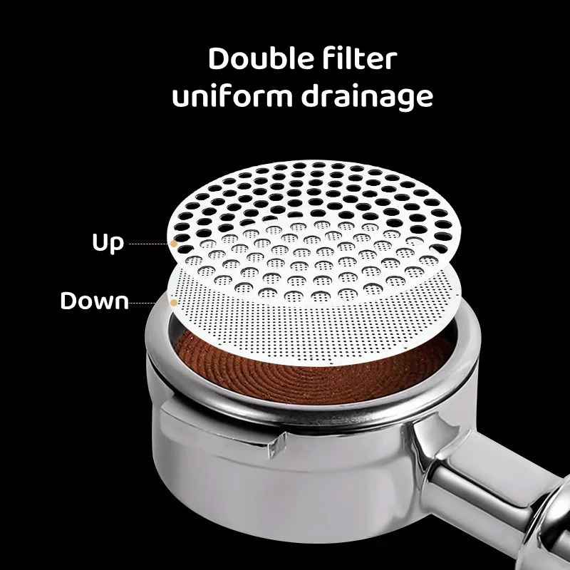 Upgrade Espresso Puck Screen 58mm 53mm 51mm Double Layer Reusable Coffee Puck Screen Filter Mesh for Coffee Maker Accessories