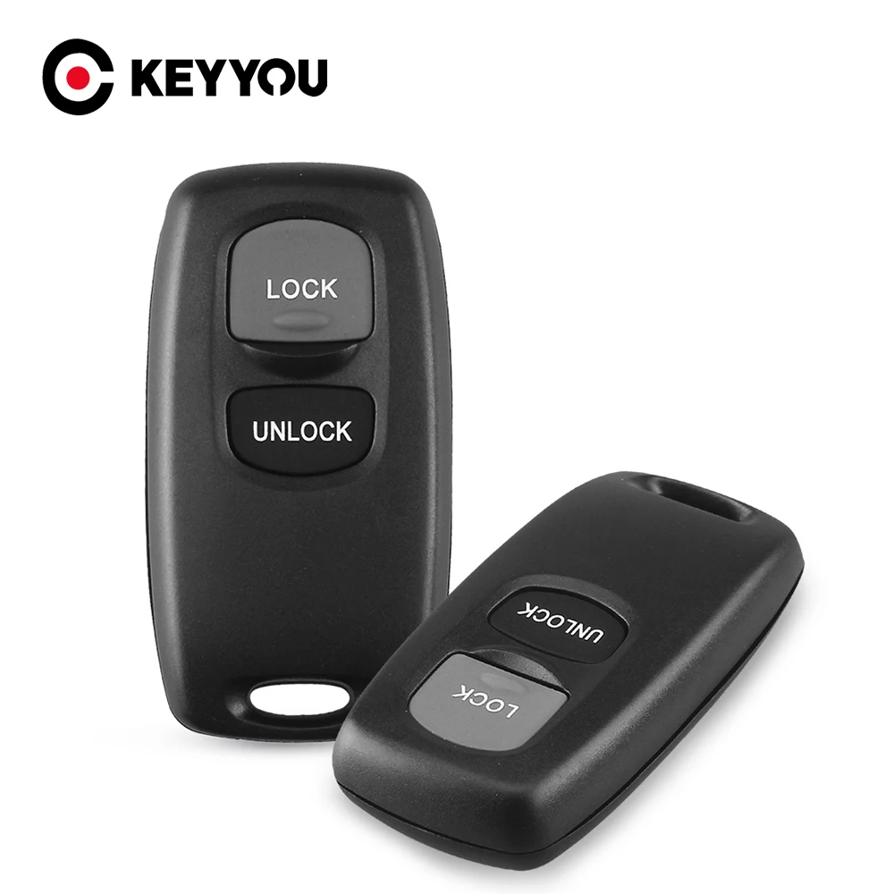 

KEYYOU 2/3 Buttons Remote Key Shell Fob Case Keyless Entry For Mazda 2 3 6 Series 2004 2005 2006 2007 2008 2009 2010