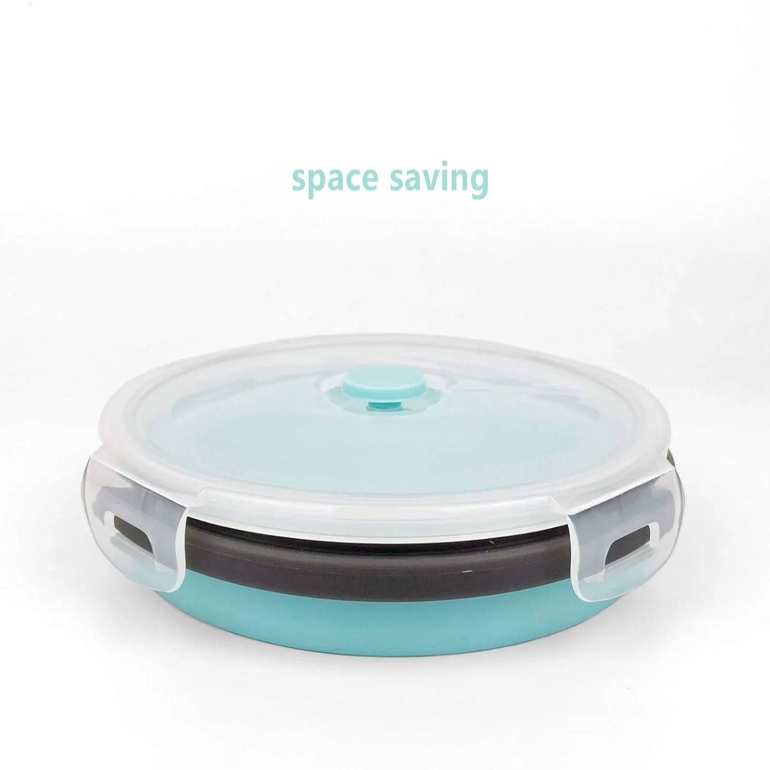 Reusable Silicone Food Containers, Collapsible Cmaping Food Containers, Silicone Bowls Lunch Containers with Airtight