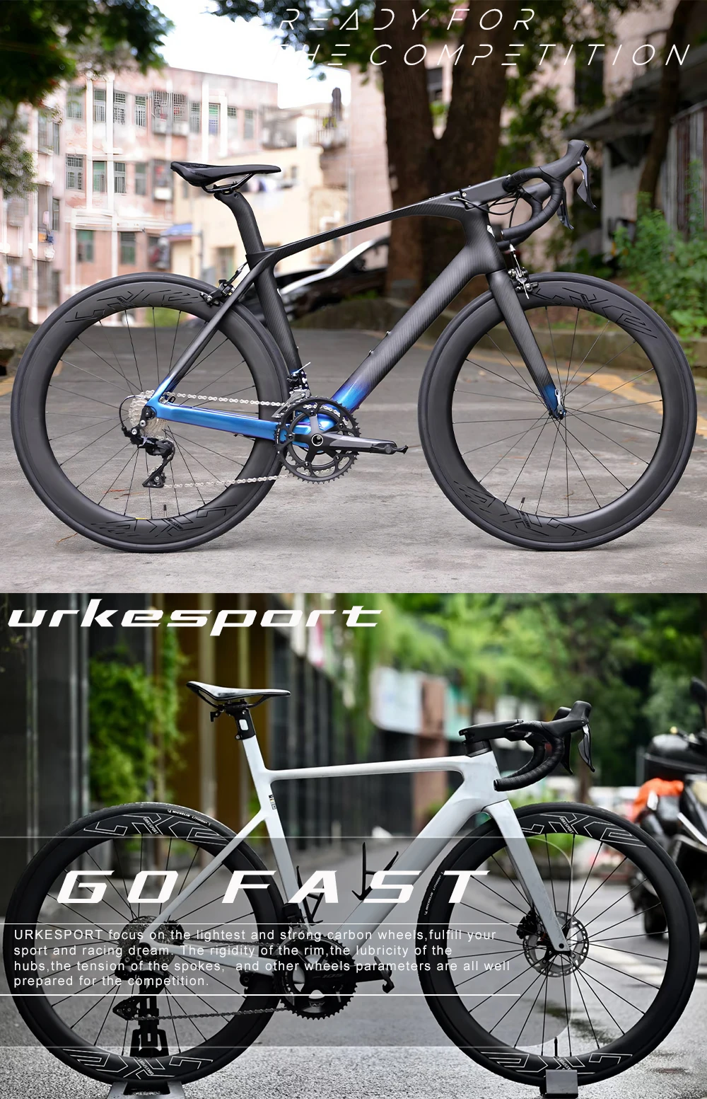 Carbon landsvägshjulset 700c fälgbroms ultralätt tubeless_voghion.com