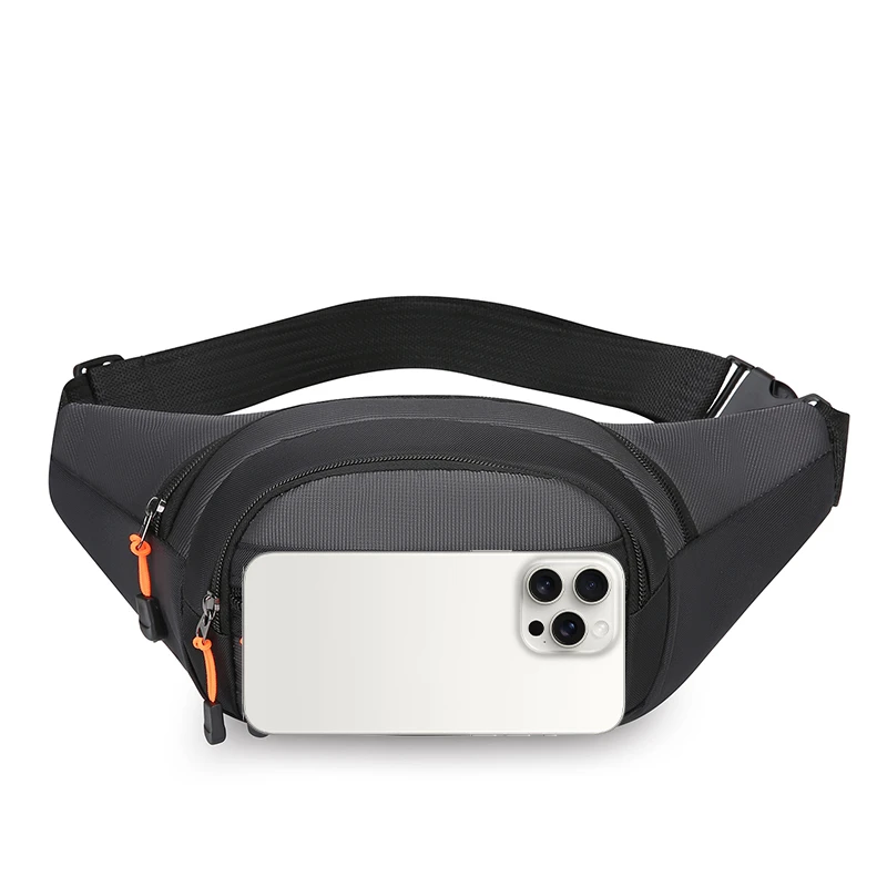 Adjustable waist bag | sports black Unisex design, suitable for running and outdoor activities - safe storage of mobile phones,