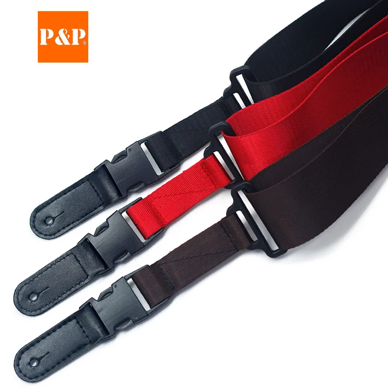 2023 New Foreign Trade Product Hot Sale Guitar Strap Nylon Leather for Guitar Ballad Electric Guitar Strap