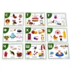 Kindergarten Enlightenment Early Learning Russian Alphabet Words Cards Cognitive Baby Development games for children Flashcard 4