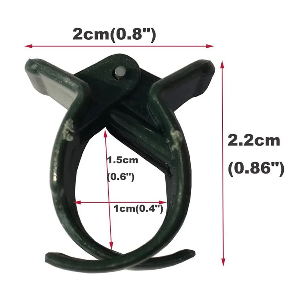 20-50Pcs Large Size Garden Plant Clips for Orchid Flower Support Fruit Vegetable Stem Vine Tied Stakes Grafting Garden Tools plant clips plastic plant clips