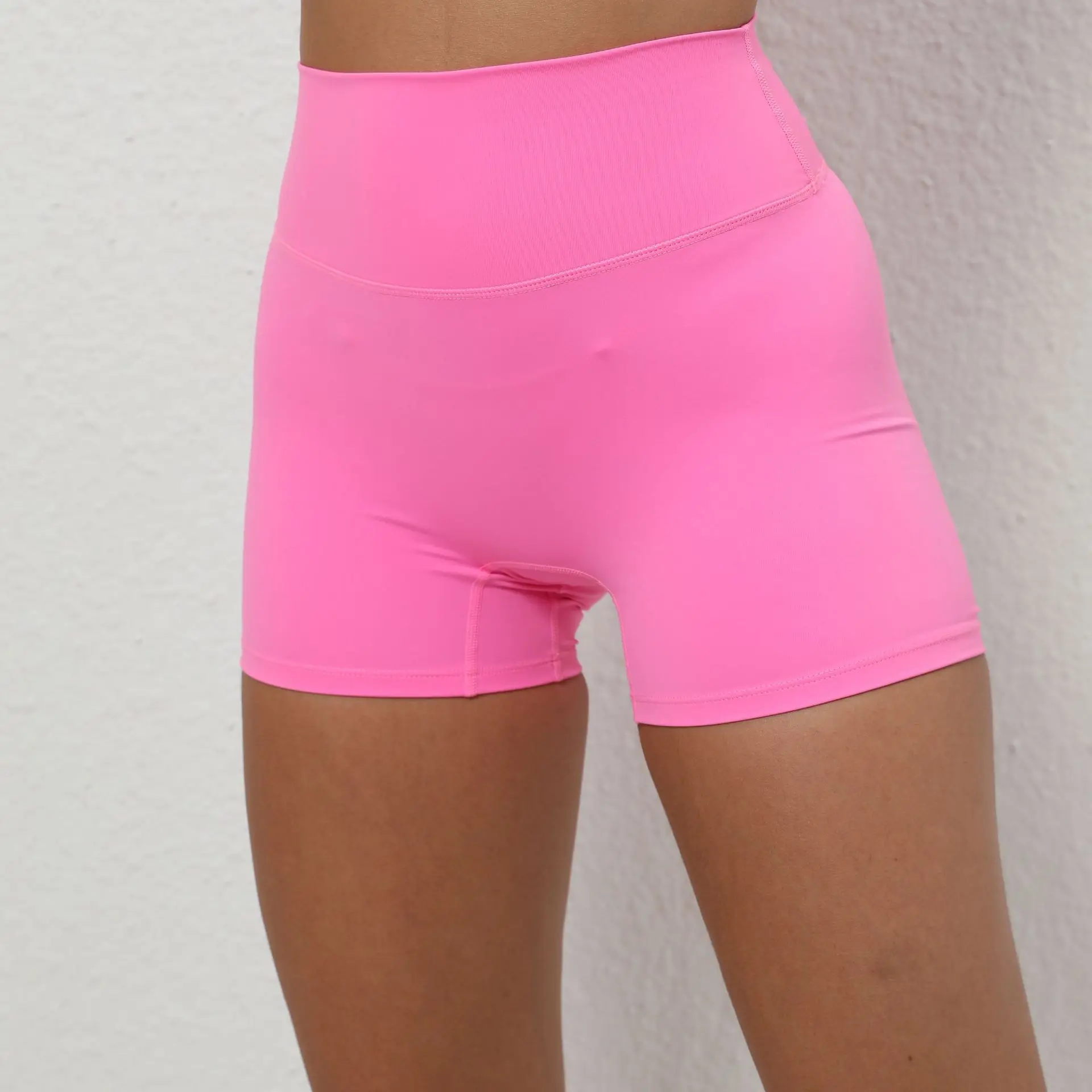 Sport Shorts Women Push Up Short Mujer Femme High Waist Yoga Clothes Gym Fitness Clothing 2024 Sportswear Orange White Pink Skin