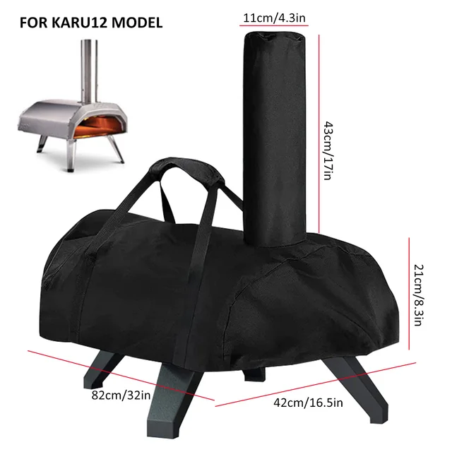 Pizza Sütő Burkolata Kompatibilis Az Ooni Karu 12 Hordozható Burkolat 420D Szövet -Vízálló Nagy Teherbírású - Image 4