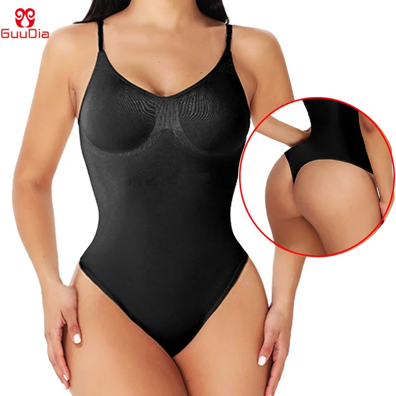 Women's Thong Body Shaper Spaghetti Strap Bodysuit
