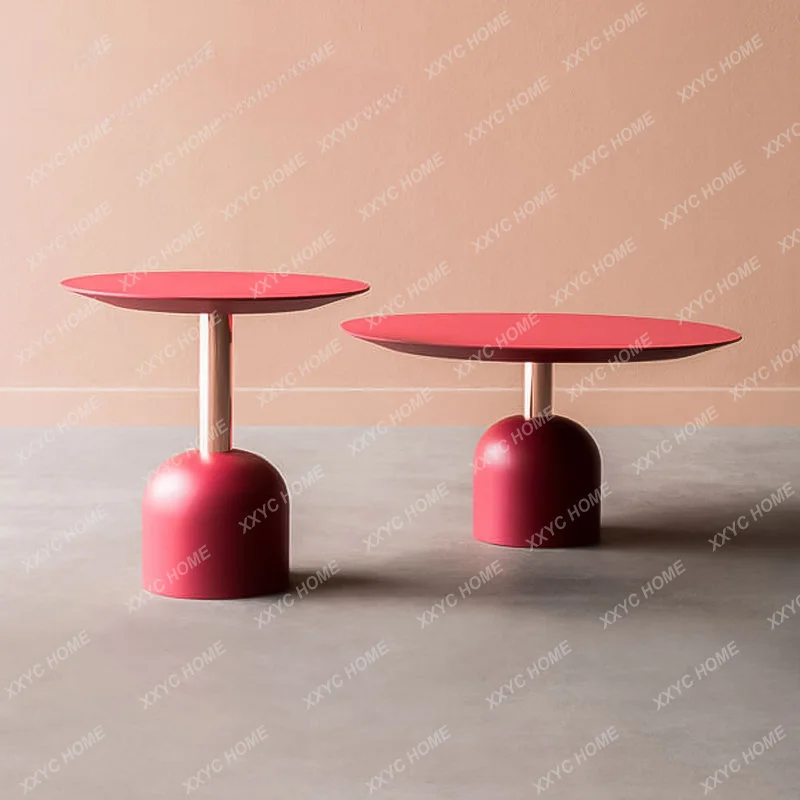 

Light Luxury Modern Simple Solid Wood Coffee Table round Side Table Bedside Corner Table Combination Coffee Table