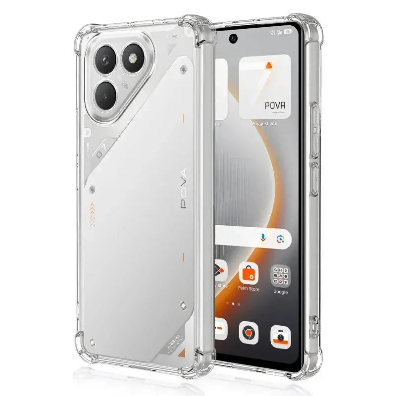 Transparent Airbag Soft Silicone Shockproof Phone Case with TPU Bumper