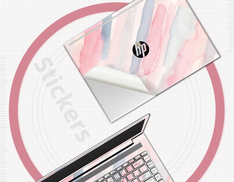 autocollant pour ordinateur portable hp pvc skin case decorate