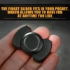 Stainless Steels 3 in 1 Fidget Spinner and Slider Combo with Click Button Metal Toy for Adult Stress Relief 5