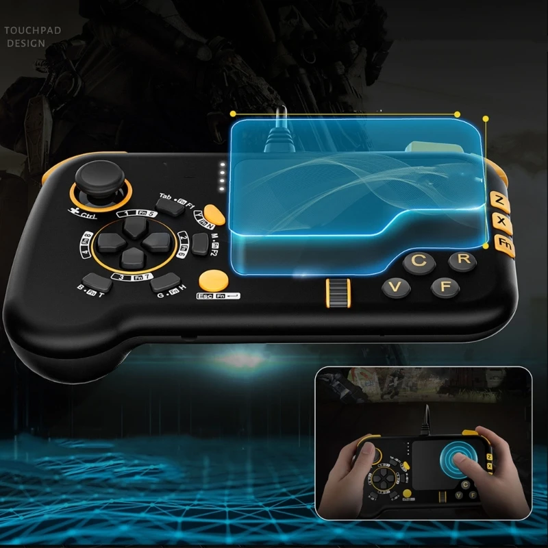 Wired USB Gaming Touchpad with Keyboard and Mouse Funcitons