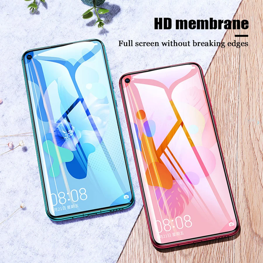 3PCS 9D tempered glass for Huawei P40 P30 P20 lite Pro E 5G screen