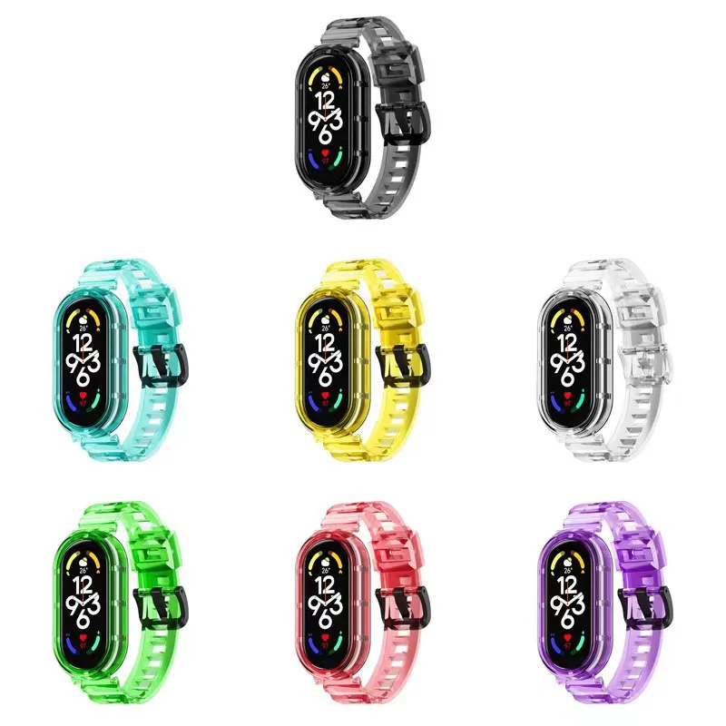 Clear TPU Strap for Mi Band - Sweatproof Soft Sport Wristband Accessories