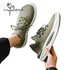 New Round Head Net Shoes Men Casual Shoes Lazy People A Slip-on Front Lacing Travel Breathable Flat Leisure Men's Sport Sneakers 1
