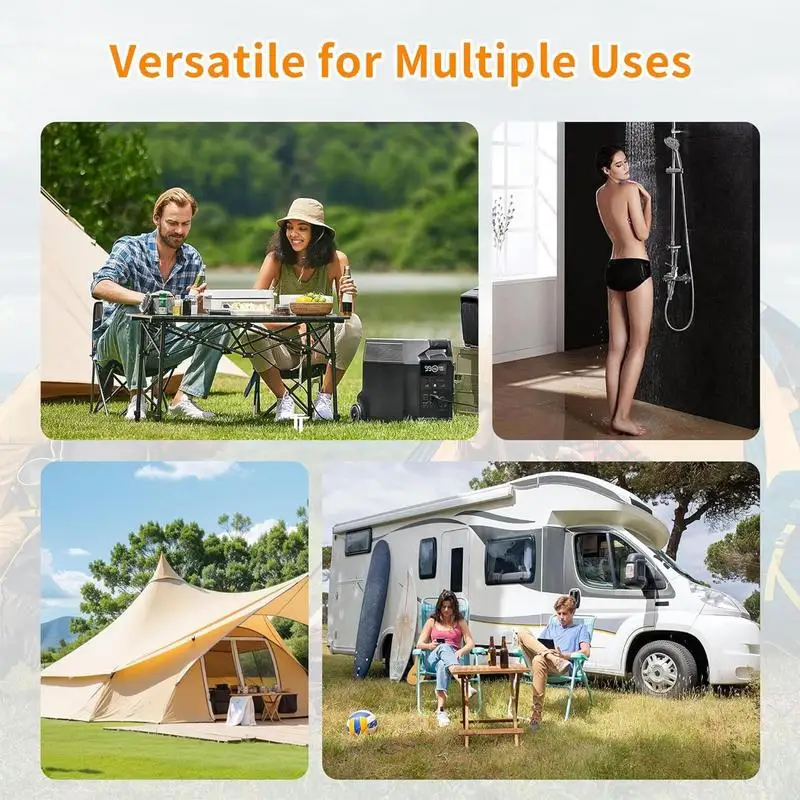 Portable Shower Pan Portable Shower Pan Bathing Base Backpacking Multifunctional Foldable RV Shower Pan Drain Pipe Indoor Outdoor
