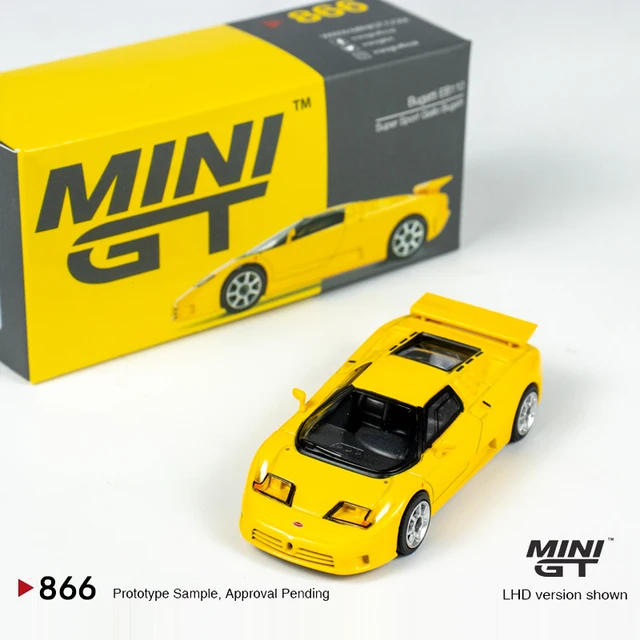 MINIGT 1:64 Bugatti EB110 Super Sport Giallo Yellow alloy