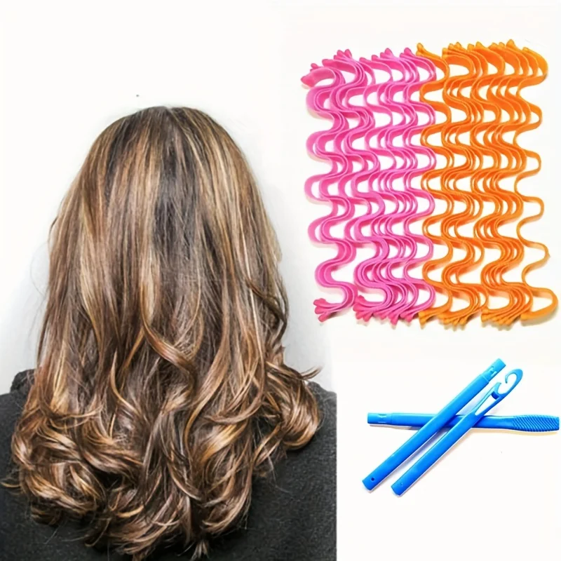 18 Pieces Portable Magic Hair Curler Hair Styling Accessories Hair Curlers Hair Styling Tool DIY Hair Rollers Salon 2