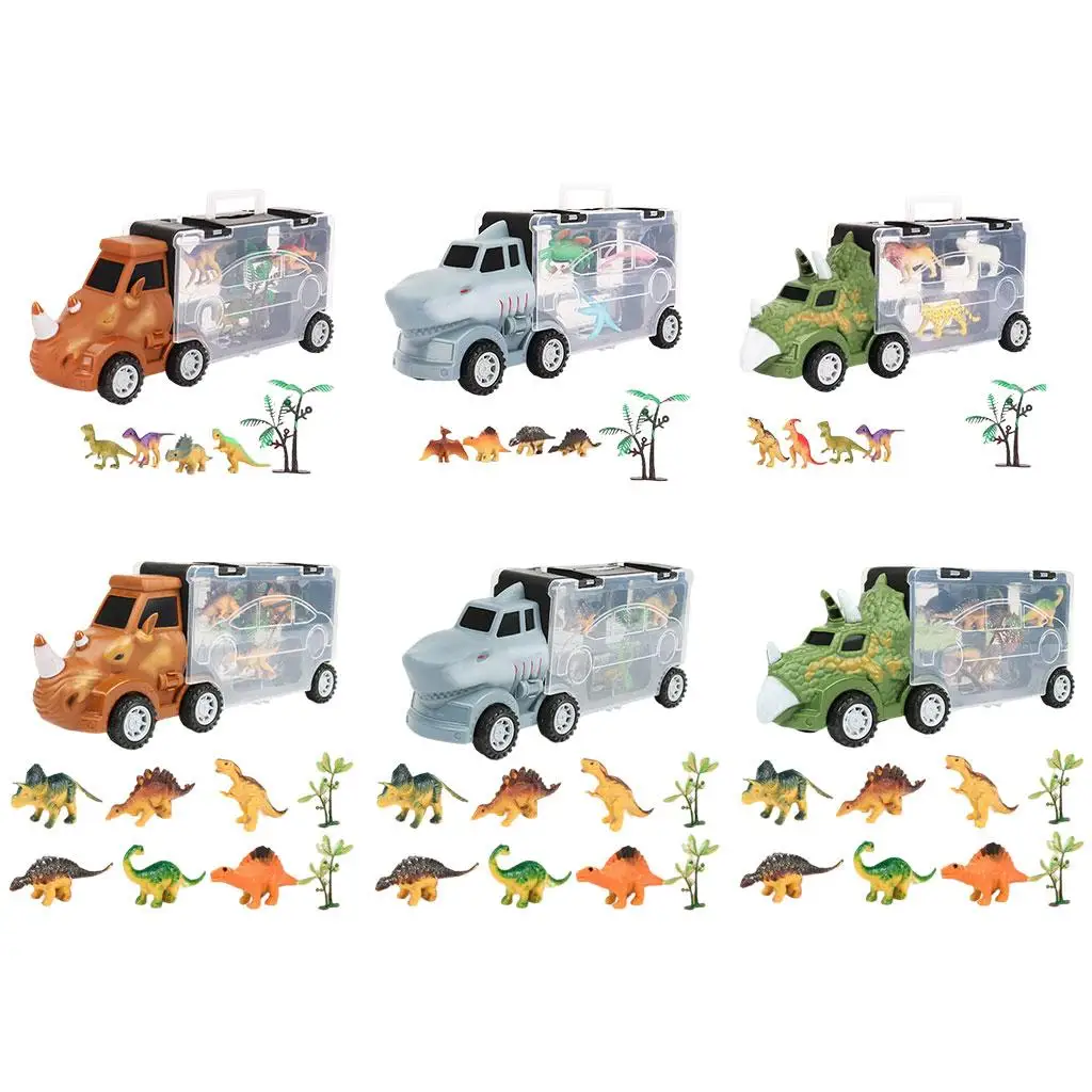 

Transport Truck with 4 Mini Plastic Animals Pull Children 3, 4, 5, Years Old and up