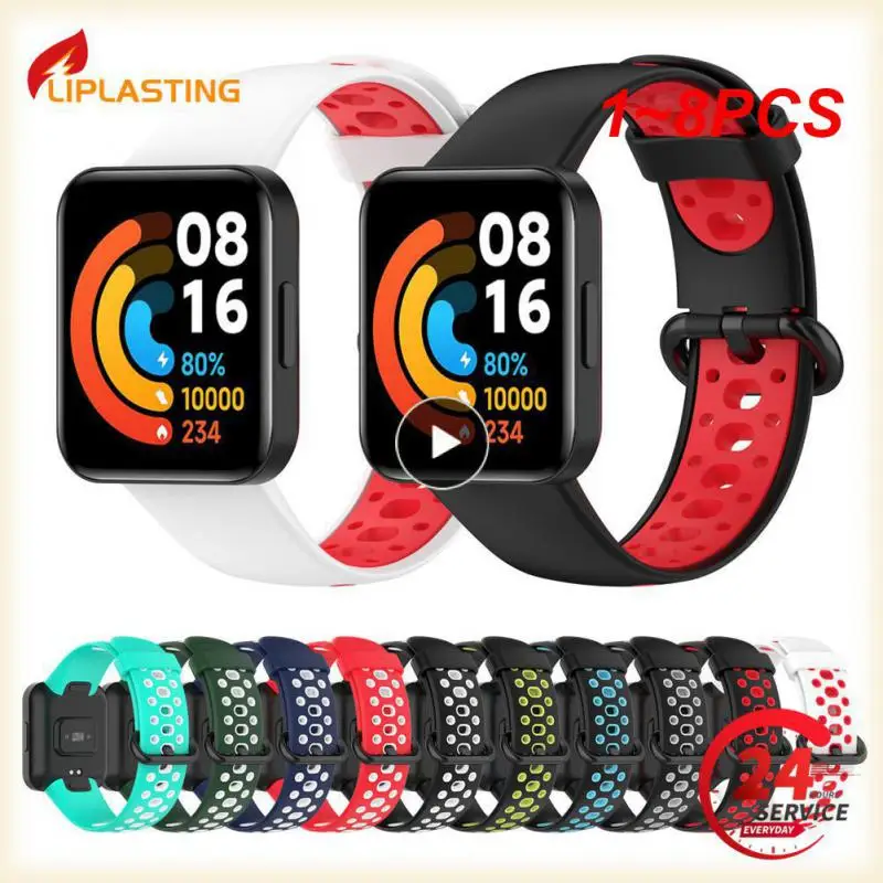 

1~8PCS Silicone Strap For Watch 2 Lite Strap Smart Watch Replacement Bracelet Wristband For Mi Watch Lite Global