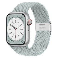 Braided Loop Bracelet Strap for Apple Watch - Stylish and Comfortable (Light blue)