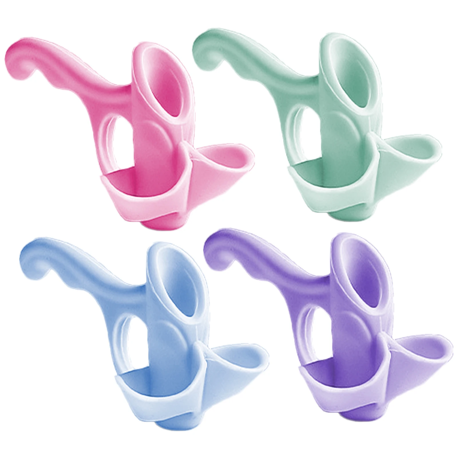 아동용 부드러운 인체 공학적 교실, 유치원 필기 연필 그립, 손가락 집 자세 교정 학습, 실용적인 4 개