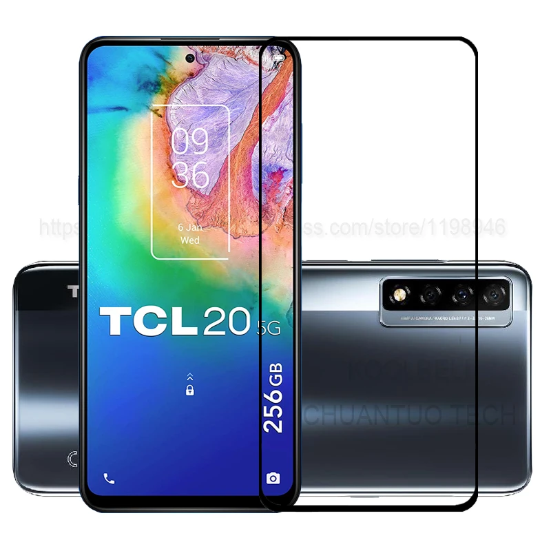 Pellicola Salvaschermo A Copertura Totale Per Tcl 20 5G Pellicole Protettive Antigraffio Vetro Temperato Tcl 20R 5G/Tcl 10 20 30 Se/Tcl 20L 20L +