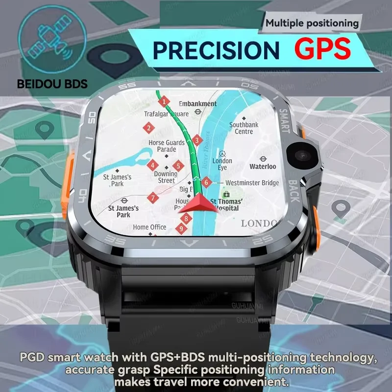 2025NEW Quad-Core CPU 5G Network GPS SmartWatch Sport Men Women HD Camera SIM Card WIFI Wireless 64GB LargeMemory NFC SmartWatch 3