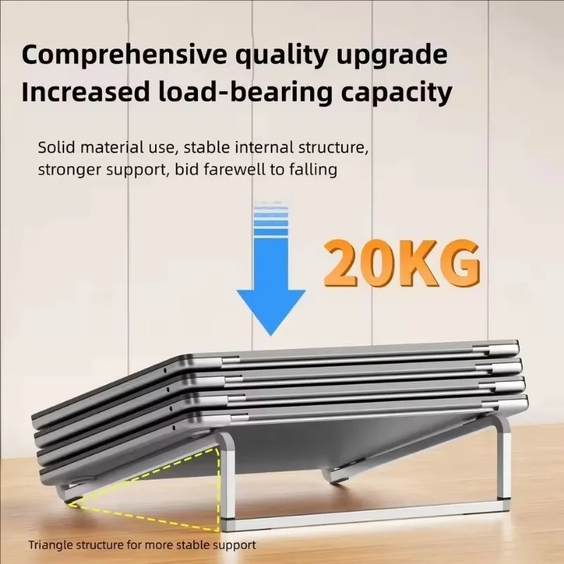 Aluminum Alloy Laptop Holder Stand Desktop Height Increase Foldable Cooling Bracket Anti Slip for Samsung MacBook Tablet Holder