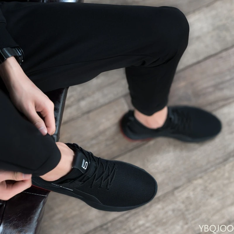 حجم كبير الخريف أزياء جديدة البند تنفس عارضة أحذية رجالية مريحة تنوعا خفيفة الوزن شقة أحذية رياضية للرجال