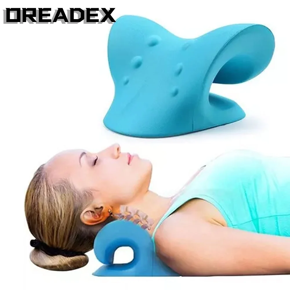 OREADEX Neck Shoulder Stretcher Relaxer Cervical Chiropractic Traction Device Pillow for Relief Cervical Spine Alignment Gift