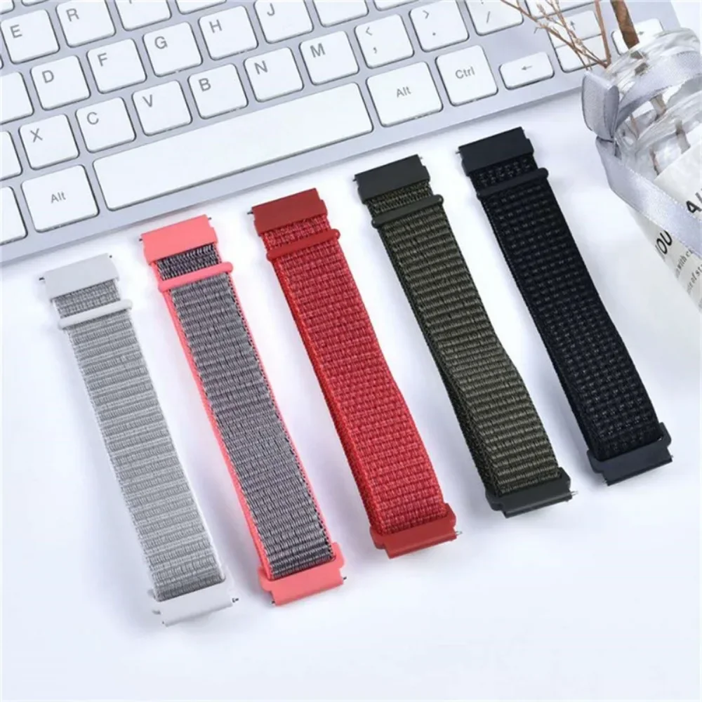 Versatile 20mm 22mm Sport Nylon Loop Watch Strap Bracelet