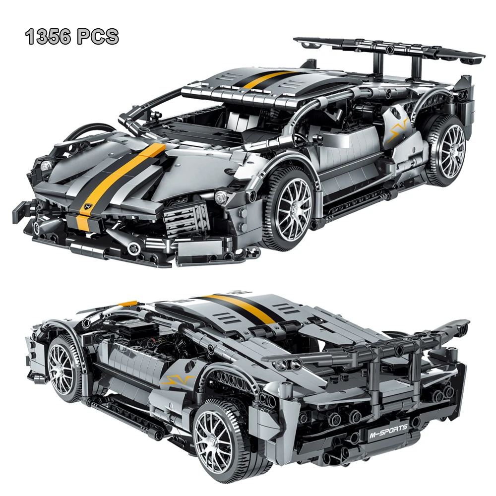 

1356PCS Technical Sport Car Lamborghnised Building Blocks Expert Racing Vehicle Assemble Bricks MOC Toys For Boy Kids Gifts