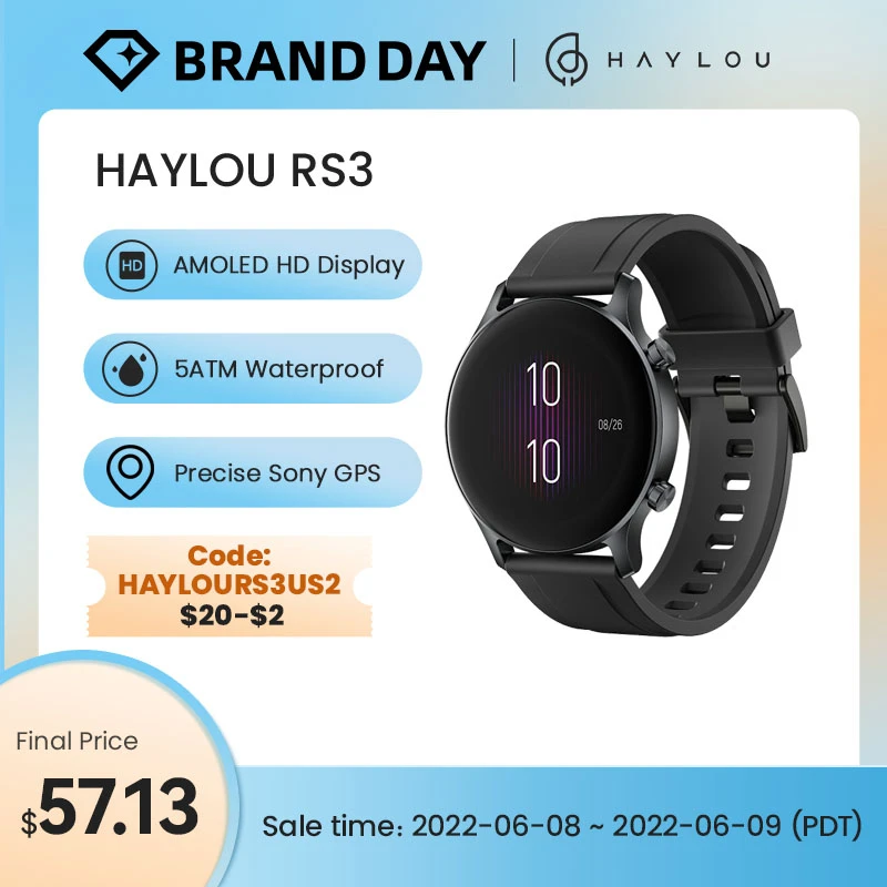 Smartwatch a prova d’água HAYLOU RS3 LS04