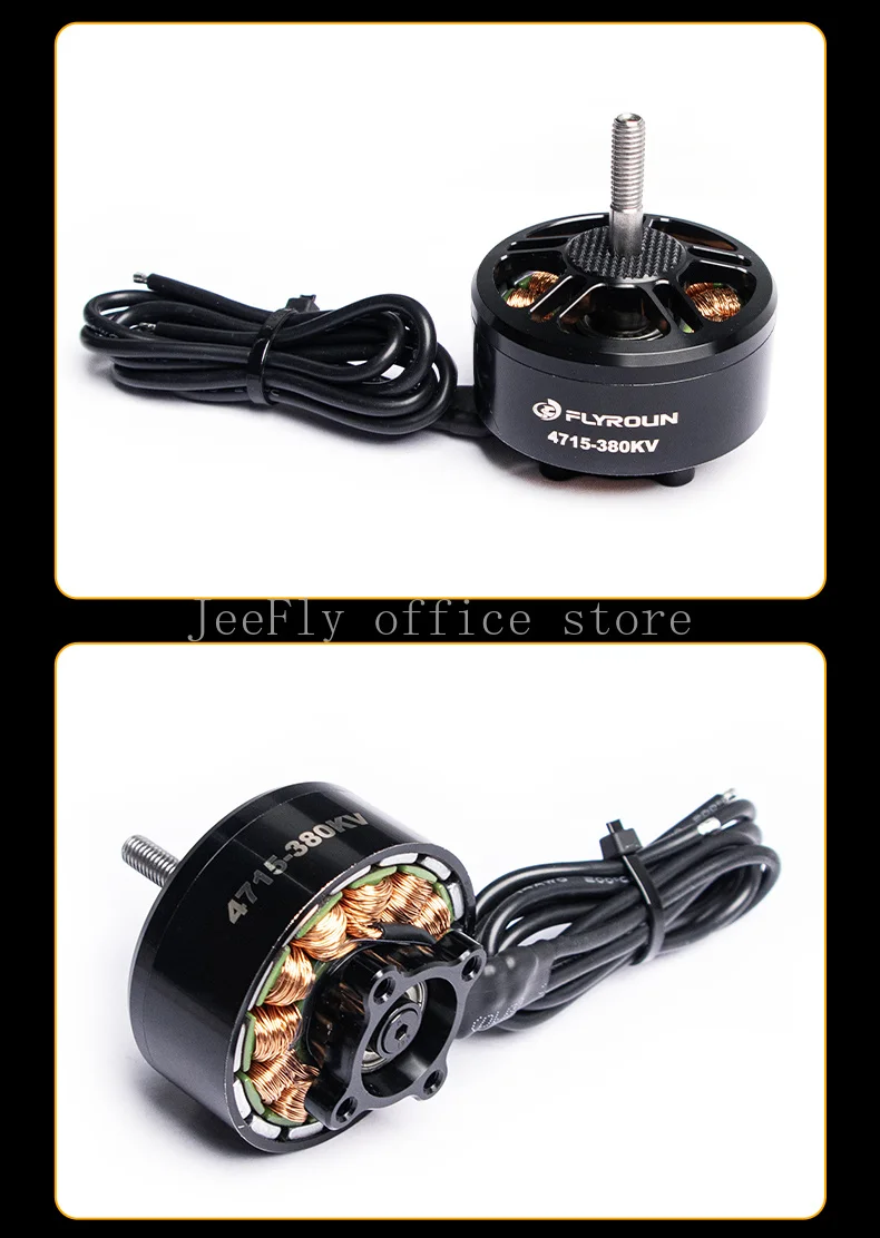 4715 500KV 브러시리스 모터(13-18인치 FPV 헤비 리프트 드론용) 대형 프로펠러 6286g 풀력 전문 쿼드콥터 6S - 12S LiPo