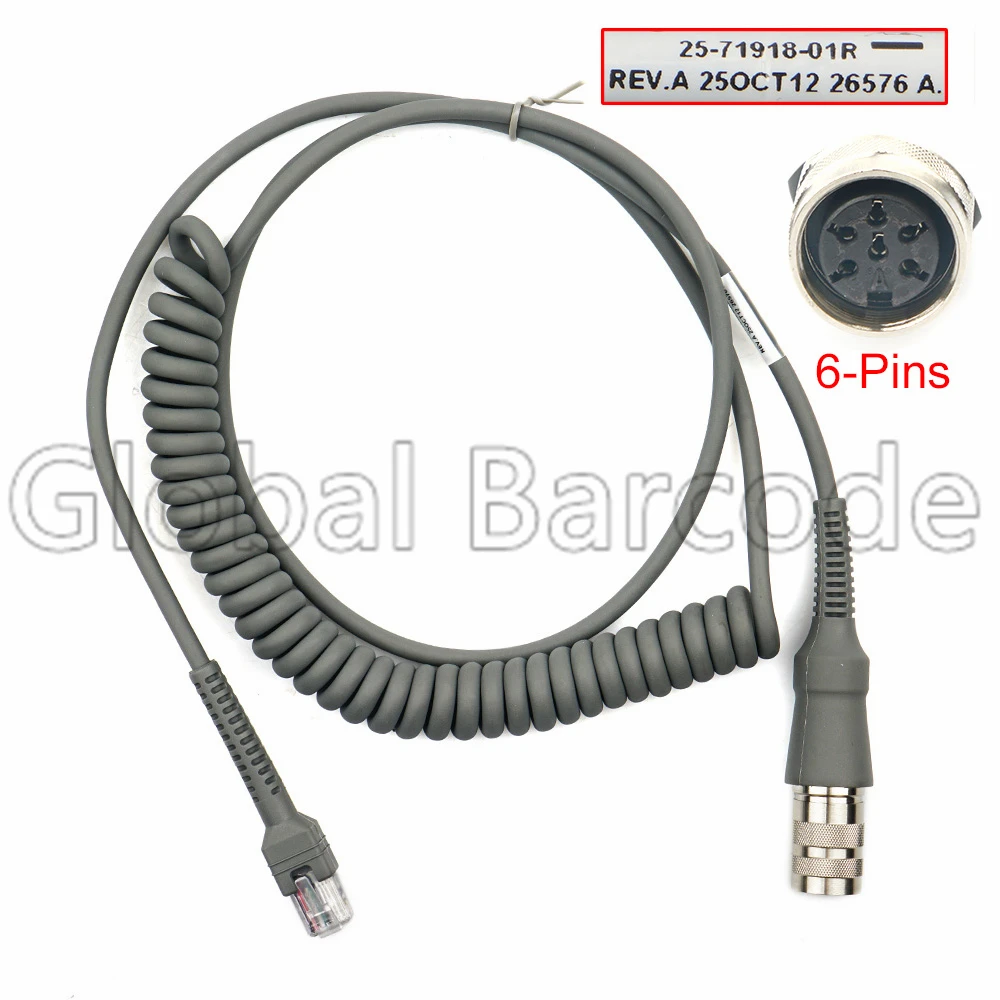 

VC5090 до LS3408 DS3508 USB-кабель для сканера 25-71918-01R/Φ (6 Pin)
