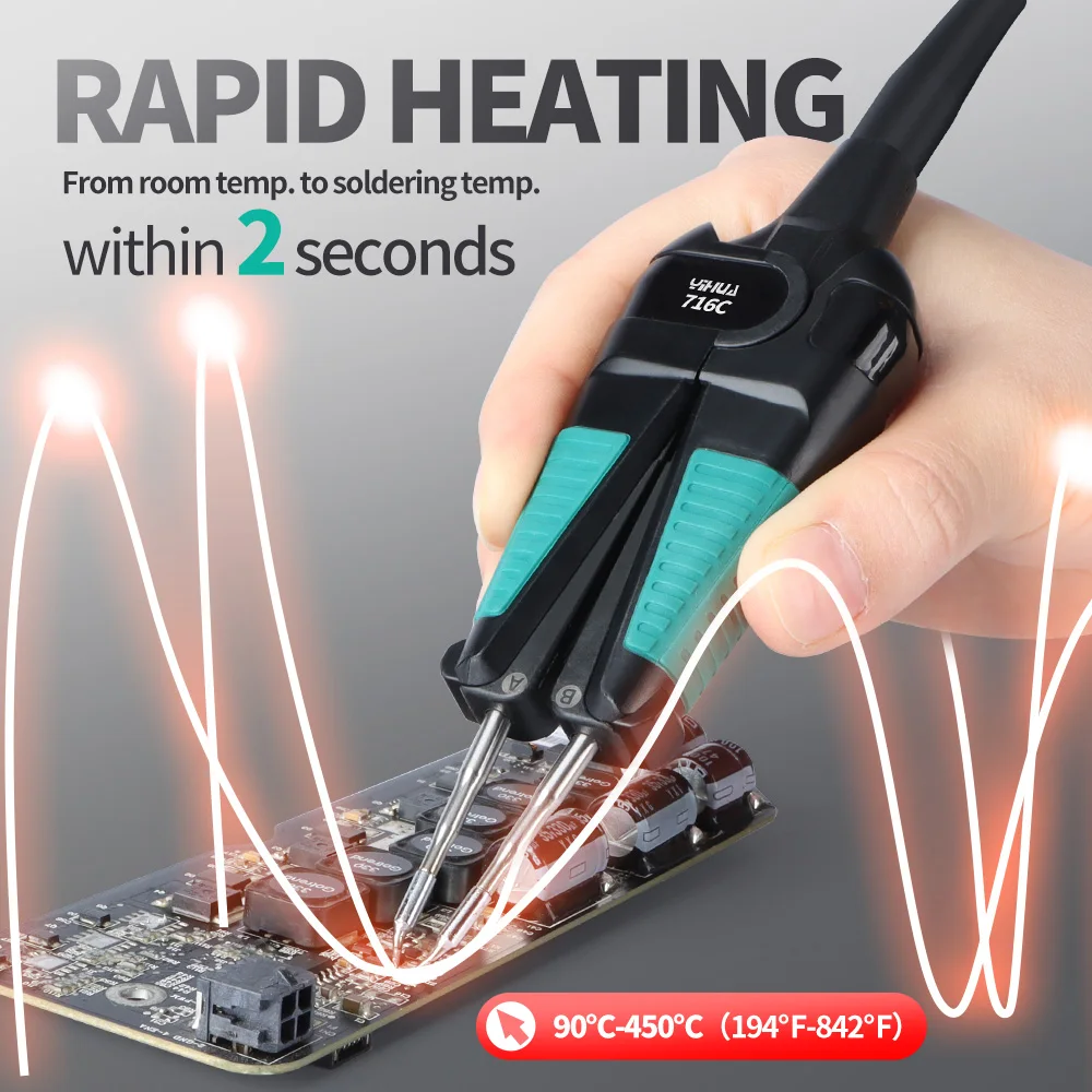 YIHUA SMD Tweezer Soldering Iron Kit 982 pro 2 IN 1 Desoldering Station For Electronic Repair Quick Remove IC soldering station soldering tool desoldering station