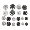 1 Card Iron Fastener Snap Buttons For Garment Round 5 Sizes DIY Sewing Accessories 2