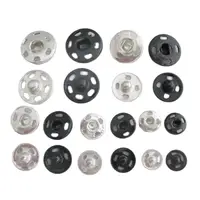 1 Card Iron Fastener Snap Buttons For Garment Round 5 Sizes DIY Sewing Accessories 2