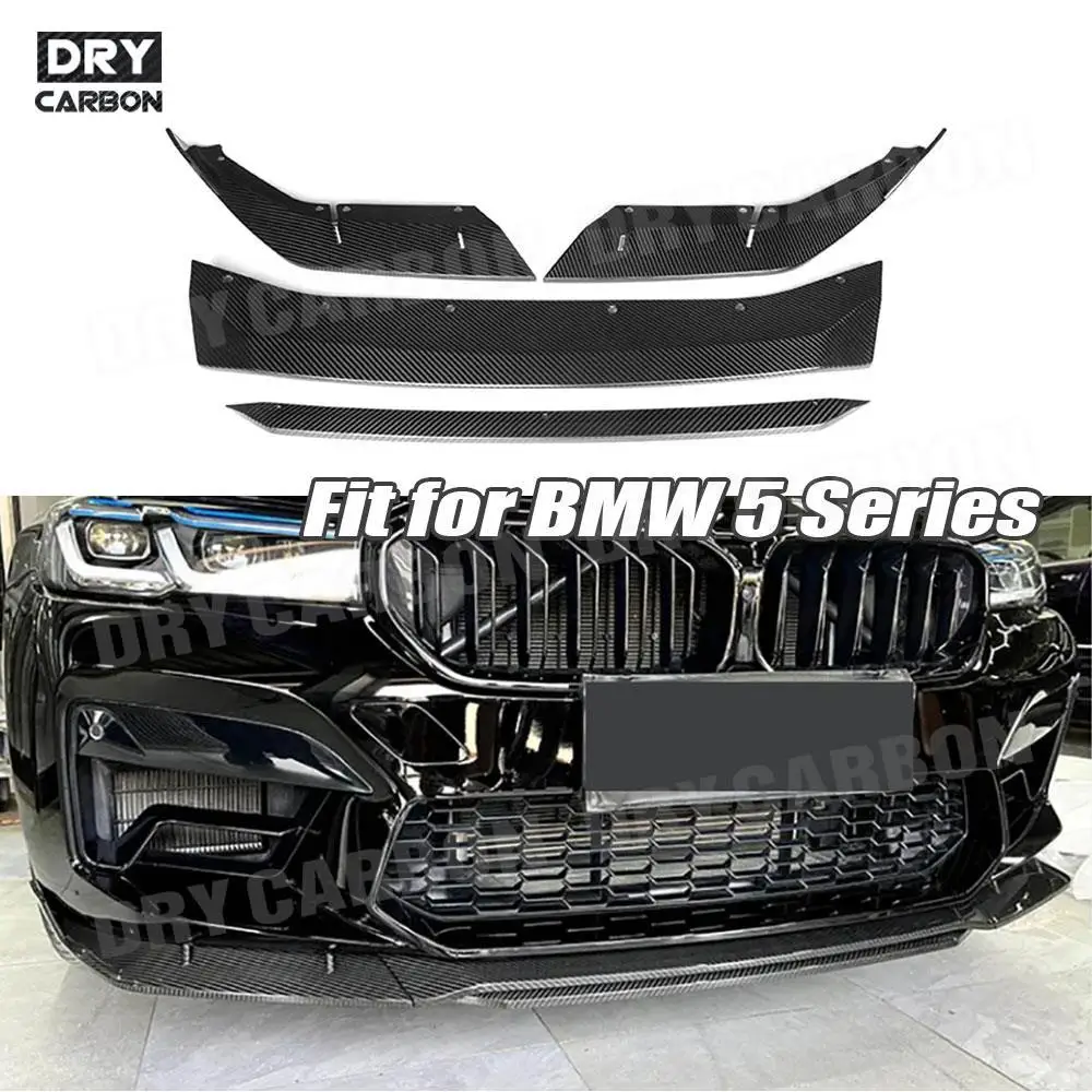 Carbon Fiber MT Style Front Bumper Lip Spoiler for BMW 5 Series F90 M5 LCI 2021+ Car Bumper Chin Shovel Bodykits Accessories - - Racext 17