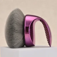 Brosse Kabuki pour mélange de beauté et flou, poils végétaliens Extra Large, brosse autobronzante, applicateur de mélange professionnel, fond de teint 4