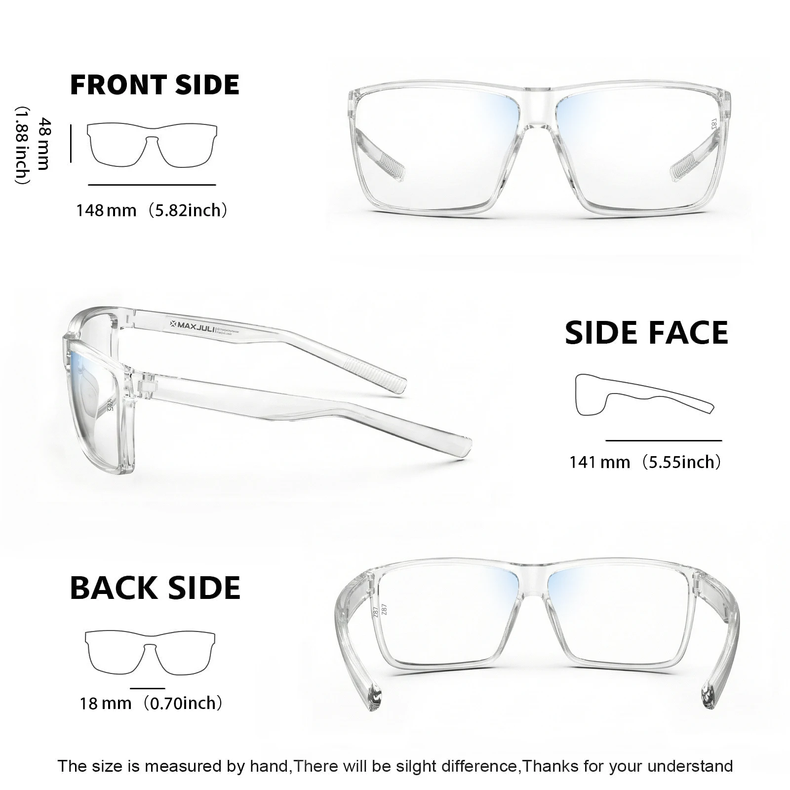 XL Z87 Sicherheit Sport Sonnenbrille Männer Große Breite Köpfe Große TR90 Ultraleicht UV400 Übergroße Shades Outdoor 8108 – Detail 21
