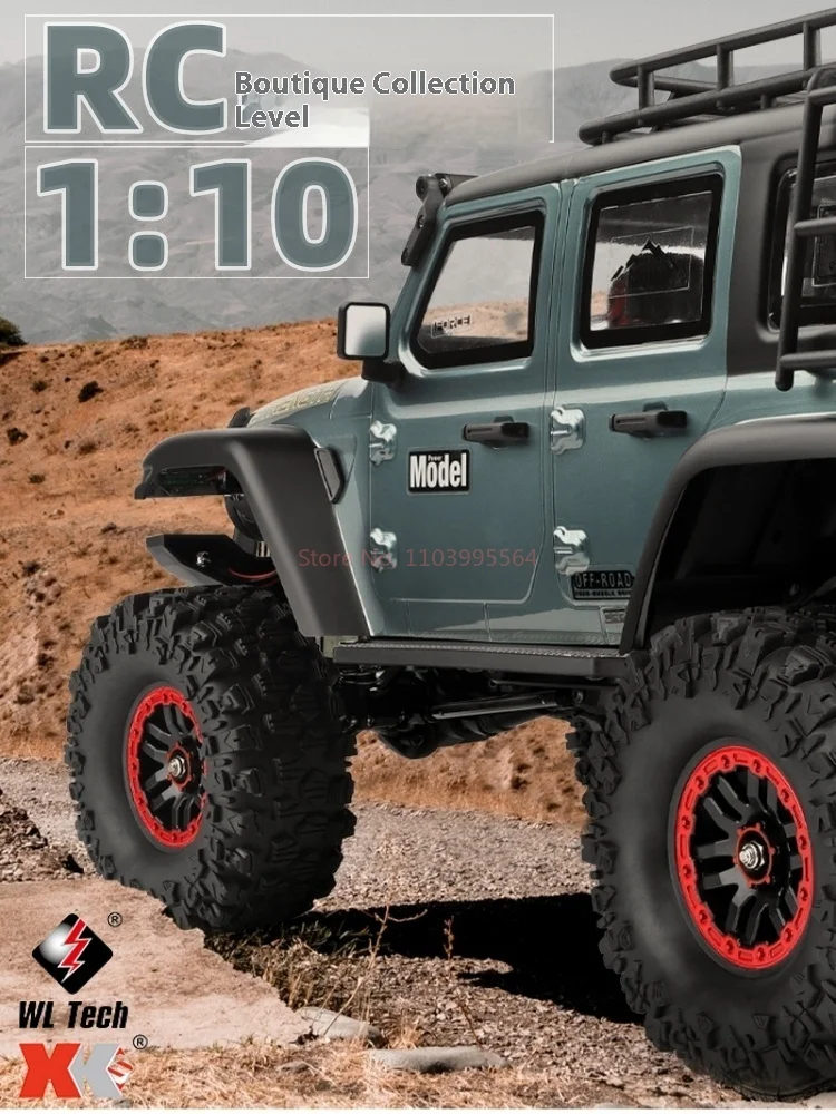 Weili 104006rc 1:10 Off-Road Climbing Vehicle Display Screen Remote Control Electric Winch Differential Lock High And Low Speed 5