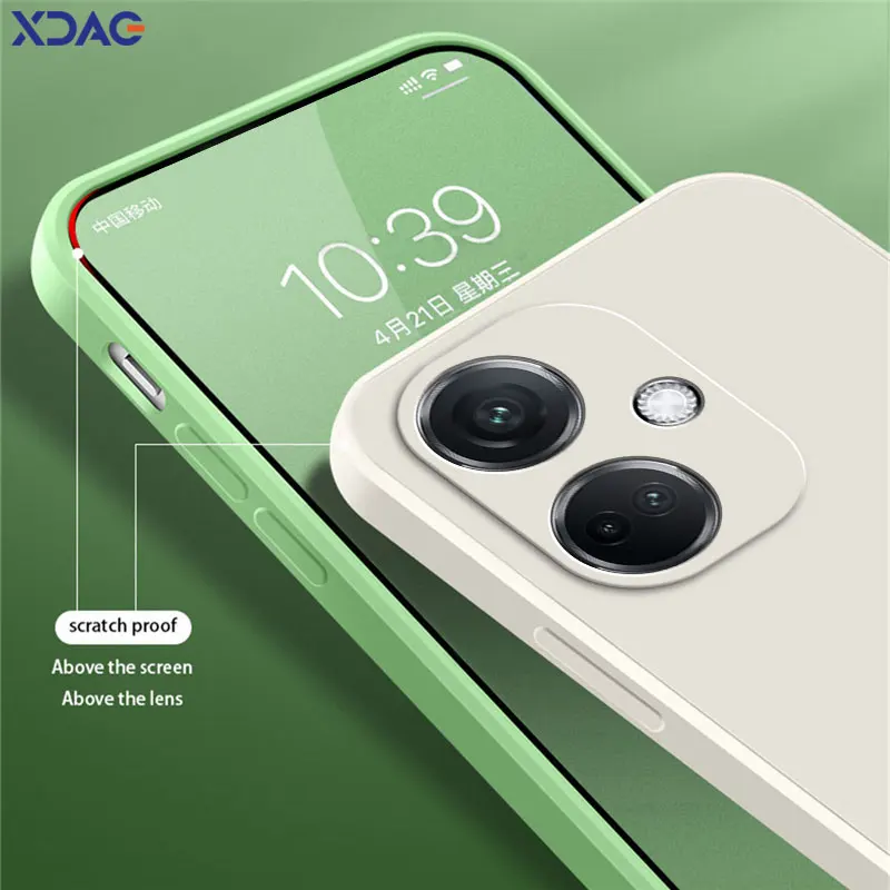 Original Square Liquid Silicone Phone Case for OPPO K11 OnePlus