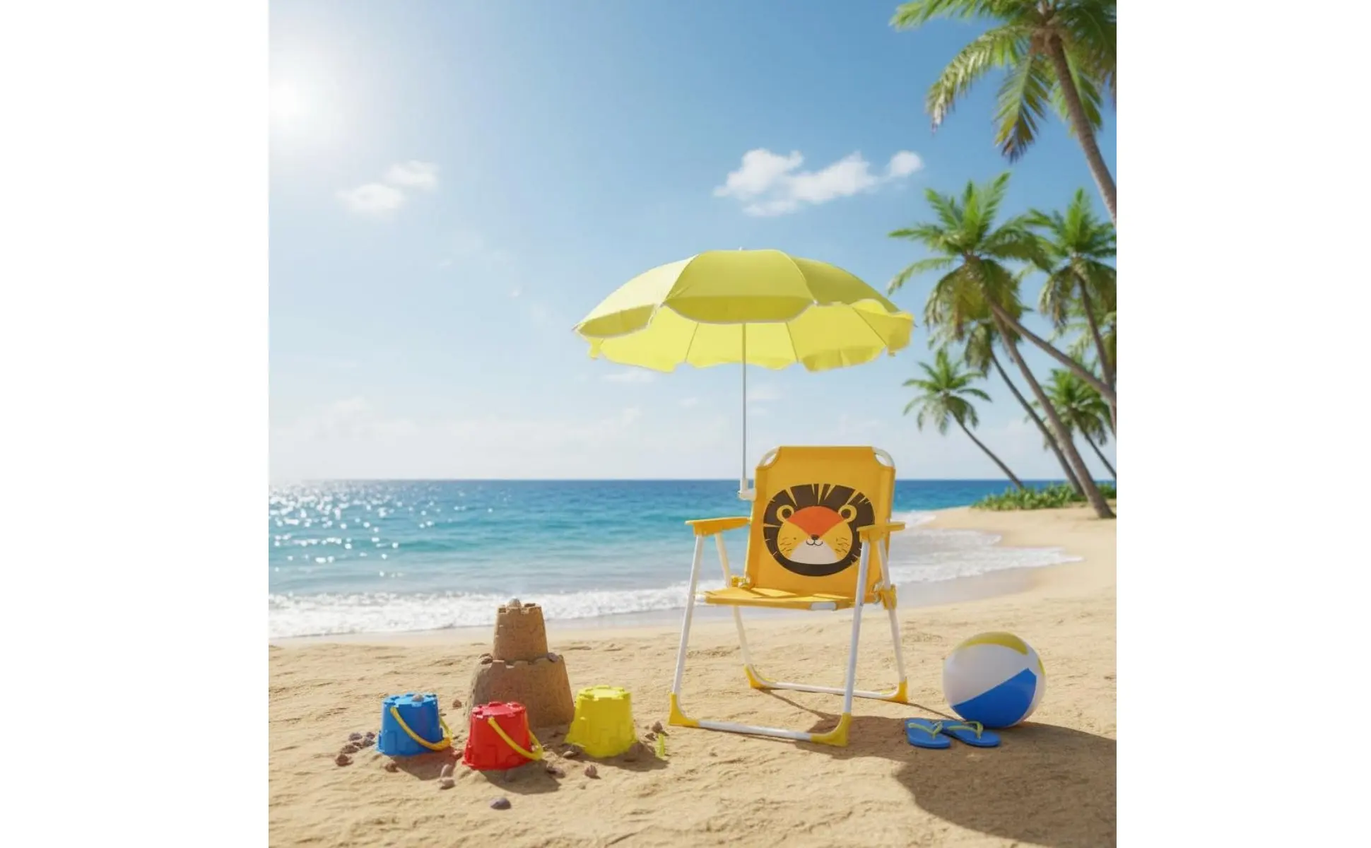 Children's Portable Chair with Sun Shade Foldable Kids Beach Chair with Umbrella Lightweight Sturdy Metal Frame for Patio Children's Portable Chair with Sun Shade Foldable Kids Beach Chair with Umbrella Lightweight Sturdy Metal Frame for Patio