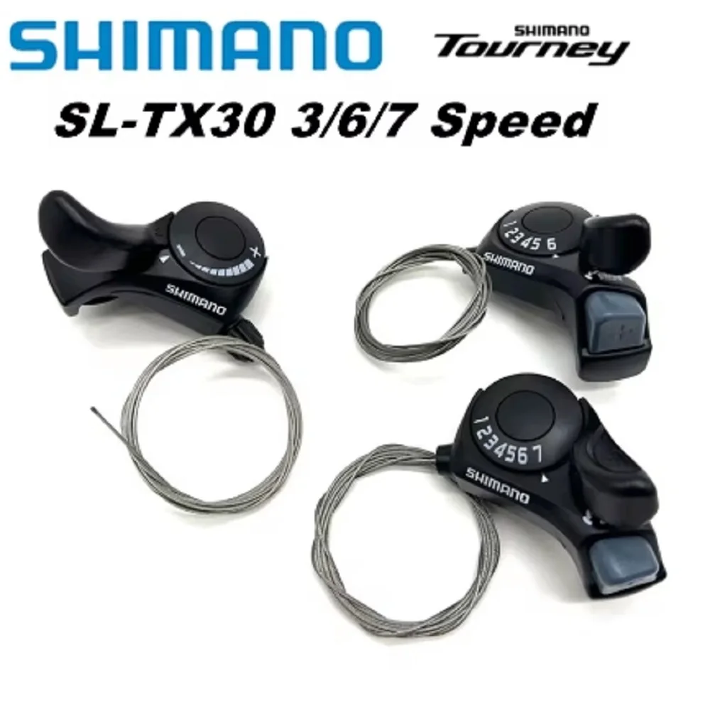 SHIMANO Tourney SL TX30 Bicycle Shift Lever 6/7s 18/21 3 Speed with Inner gear cable bicycle shift lever
