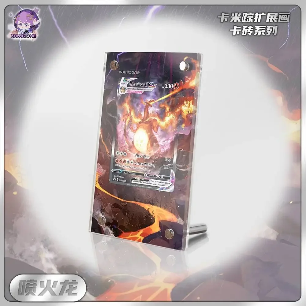 디스플레이 스탠드 뮤 Magikarp 아카리 신시아 미리암 아크릴 카드 벽돌 사진 프레임, PTCG 선물 장난감, 카드 미포함, 2024 신제품