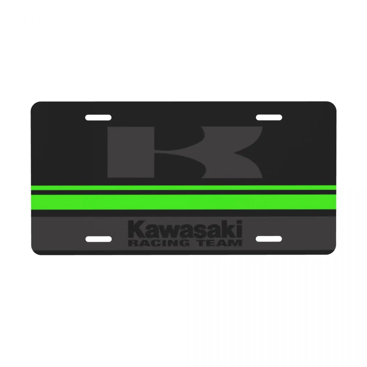 

Kawasakis Обложка номерного знака для мотогонок, спортивное украшение, туалетный знак, Алюминиевый металлический номерной знак, 6x12 дюймов