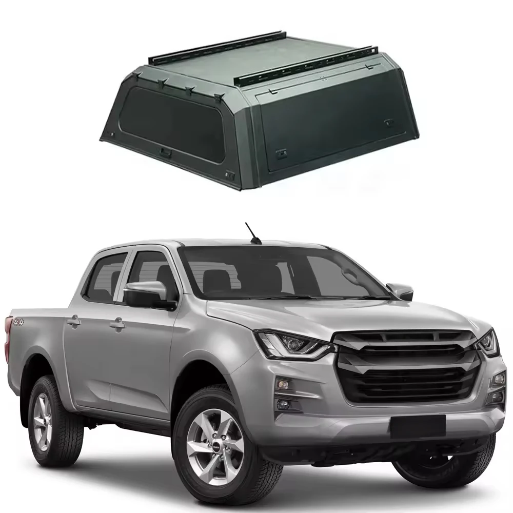 

Hard Type Aluminum Alloy Topper Camper Pickup Tonneau Cover 4x4 Pickup Truck Canopy For Wingle 7