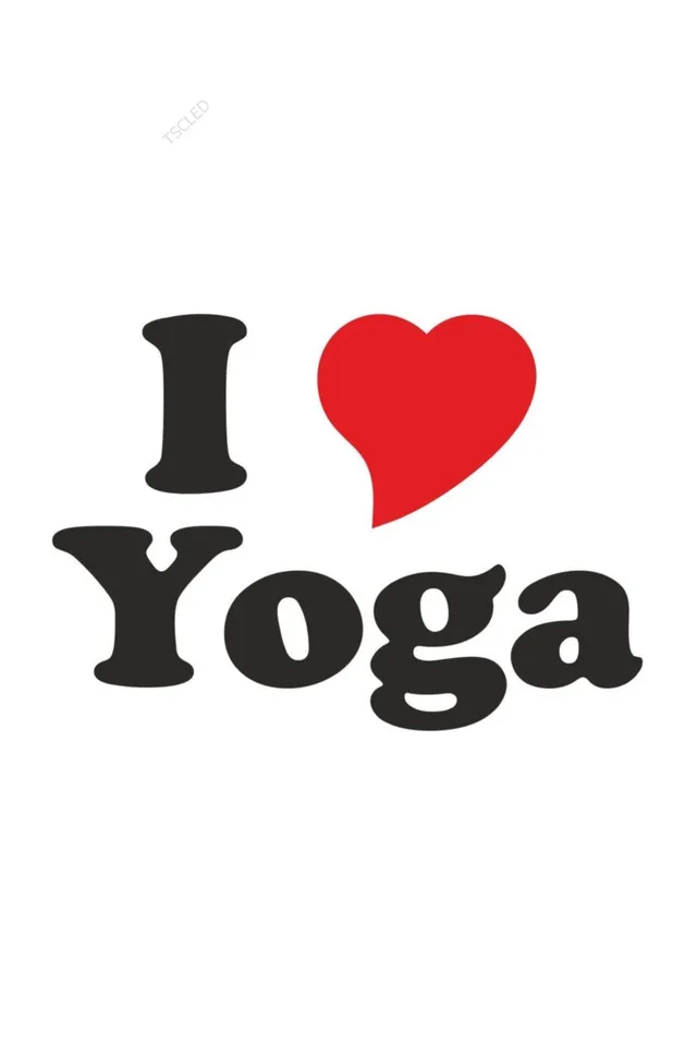 

I Love Yoga Car Sticker